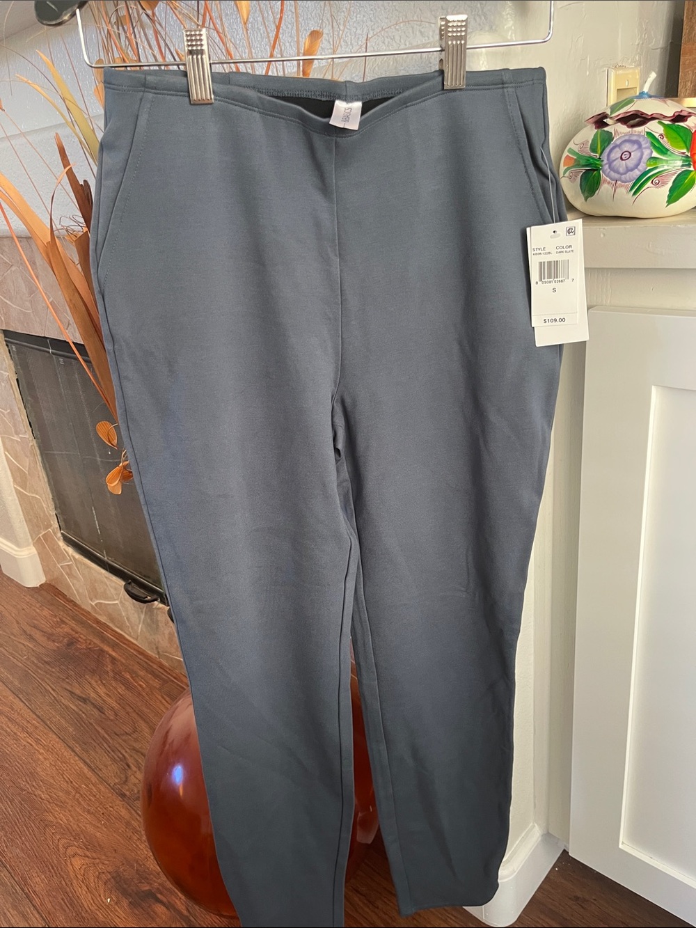 Classic Straight Pants in Dark Slate